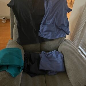 Assorted Black and Blue Tops